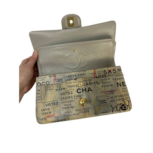 Chanel Limited Edition Graffiti Double Flap Bag - Picture 7 of 10